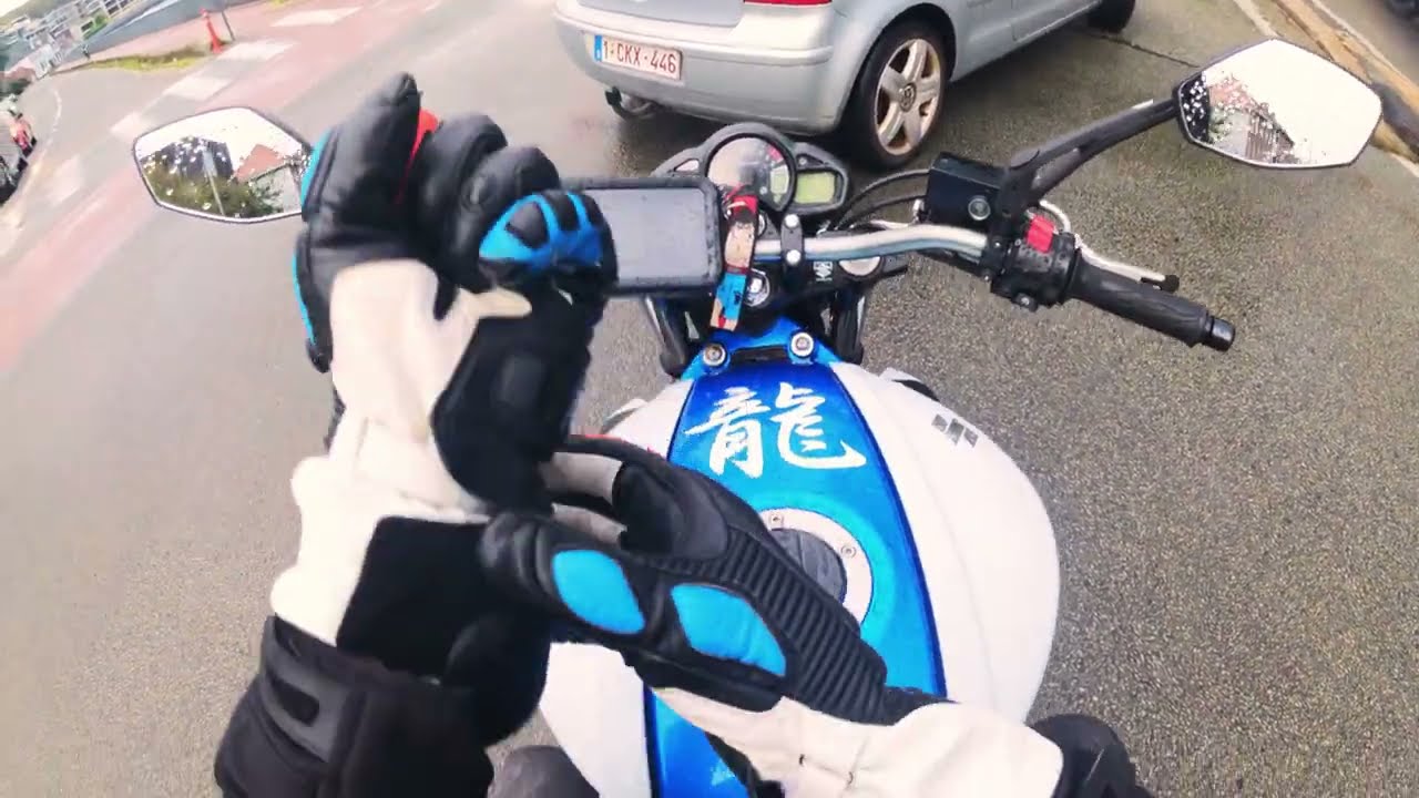 4K 60FPS  Rainy autumn ride on my SUZUKI GLADIUS SFV 650