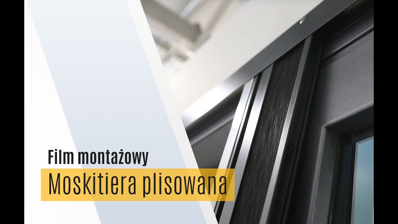 Moskitiera plisowana, boczna. Instrukcja montażu na drzwiach tarasowych HST motion