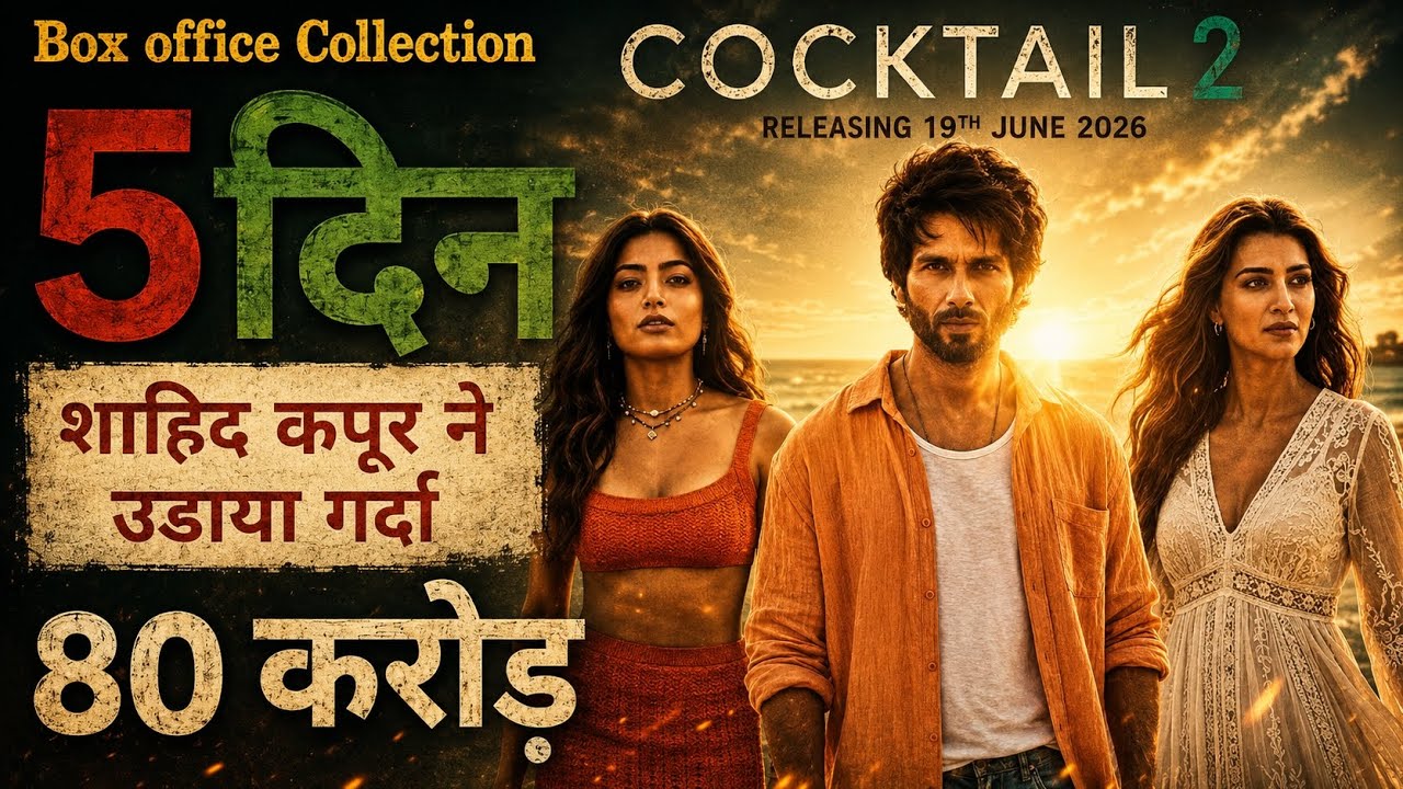 Cocktail 2 Box Office Collection Day 5, cocktail 2 total worldwide Collection, Kriti, Shahid