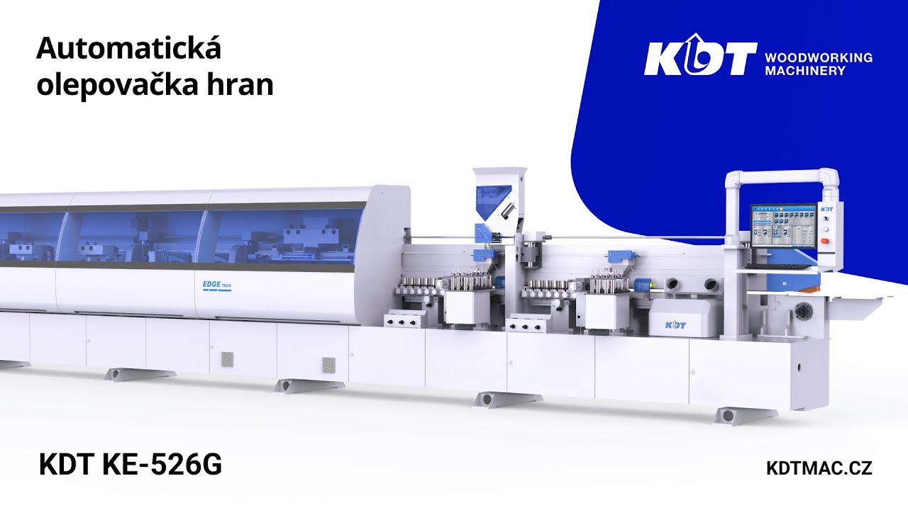 Vysokorychlostní automatická olepovačka hran KDT KE-526G - 30 m/min