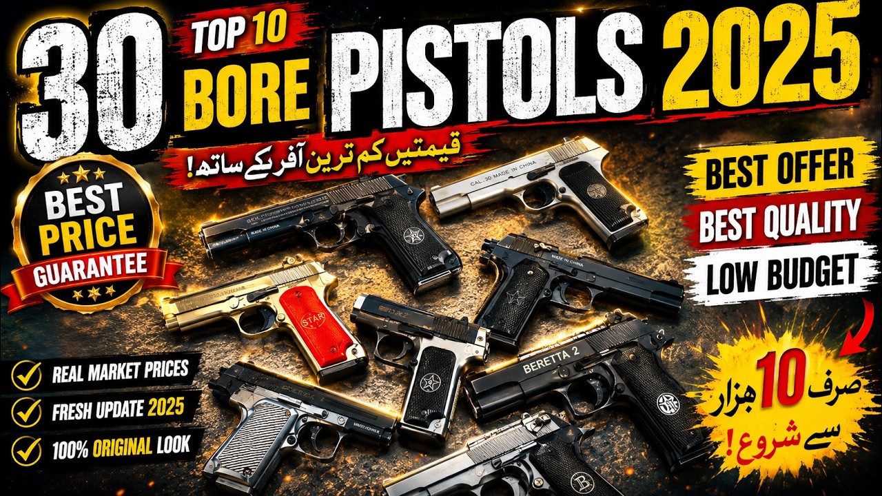 TT 30 Bore Pistol Details And Fresh Price 2025 || Nirinco 30 Bore China Shape || Beretta 2 30 Bore