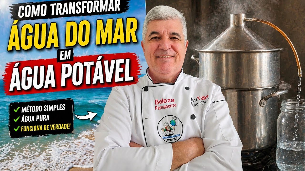 Como Transformar Água do Mar em ÁGUA POTÁVEL - Método Simples e Caseiro!