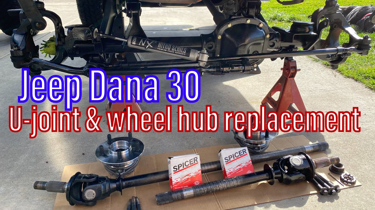 Ремонт передней оси Dana 30 — замена карданного шарнира и подшипника ступицы своими руками. Разбо...