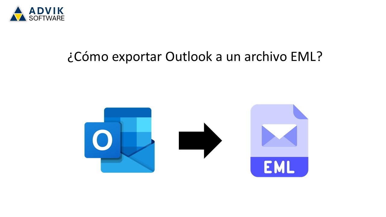 ¿Cómo exportar Outlook a un archivo EML?