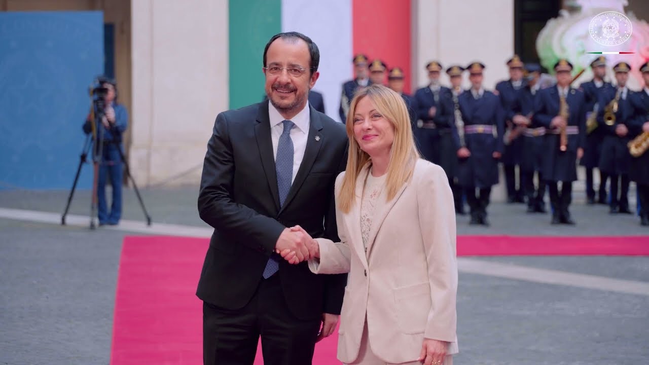 Il Presidente Meloni incontra il Presidente della Repubblica di Cipro, Nikos Christodoulidīs