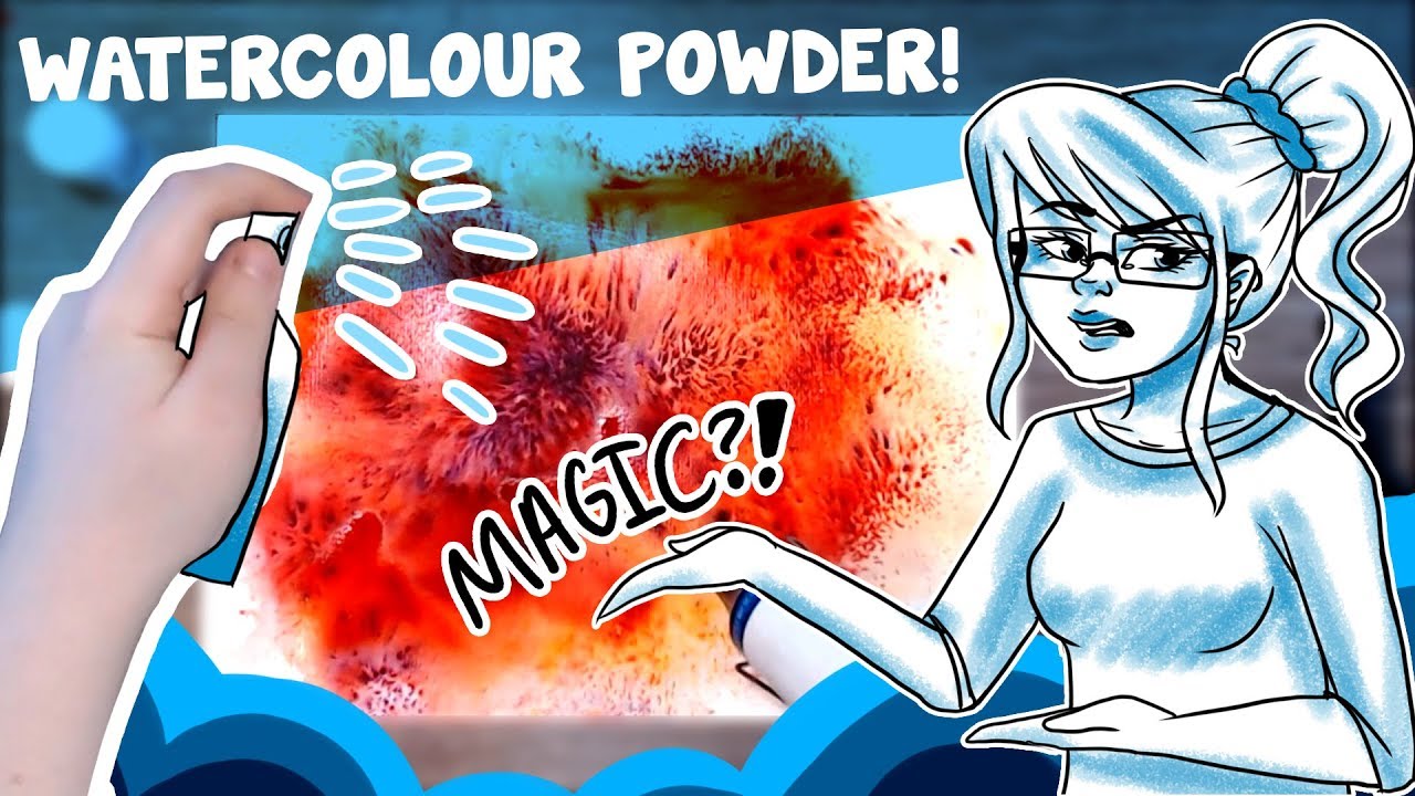 WATERCOLOUR...POWDER?! - Brusho Crystal Colour First Impressions