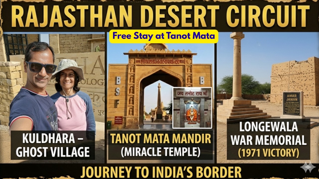 EP-16 Kya Kuldhara Haunted है ? Longewala War Memorial, Tanot Mata Miracle||Pune Rajasthan Road Trip