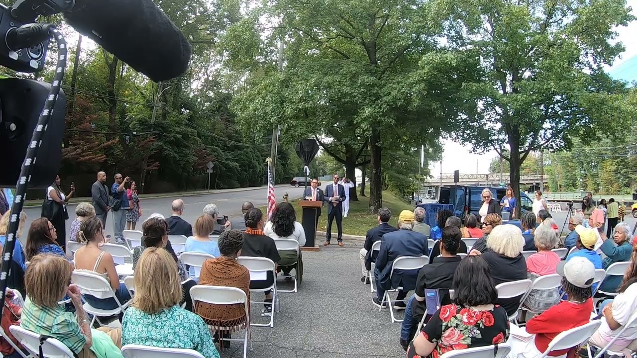 Redd Street Naming 1 - Human Rights Comm Tejash Sanchala & Rye civil rights lawyer Mayo Bartlett