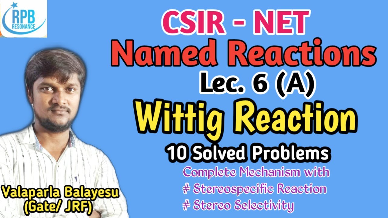 Wittig Reaction - Complete Mechanism & Stereoselectivity - Most important for CSIR/GATE