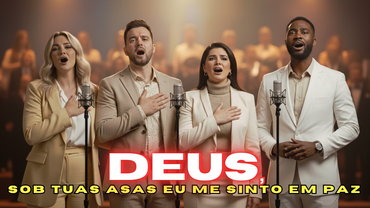 DEUS, SOB TUAS ASAS EM ME SINTO EM PAZ | HINO PODEROSO DE LOUVOR E ORAÇÃO | MÚSICA DO SALMO 91