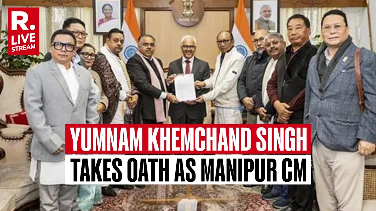 WATCH LIVE: President’s Rule Ends in Manipur | Yumnam Khemchand Singh Sworn in as CM | NDA | BJP