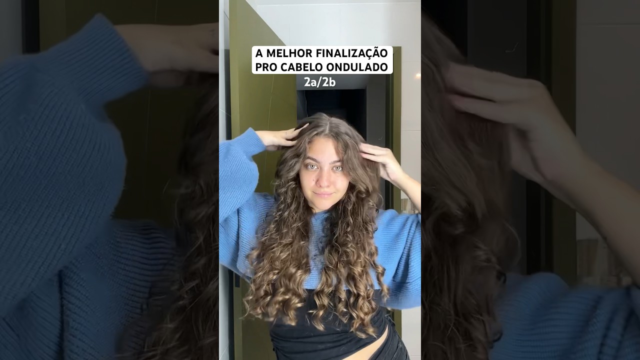A MELHOR FINALIZAÇÃO PRA CABELO ONDULADO😱 