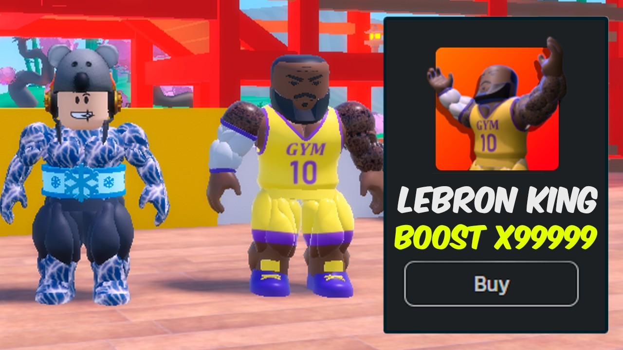 Buying LEBRON JAMES Trainer in Gym Star Simulator!