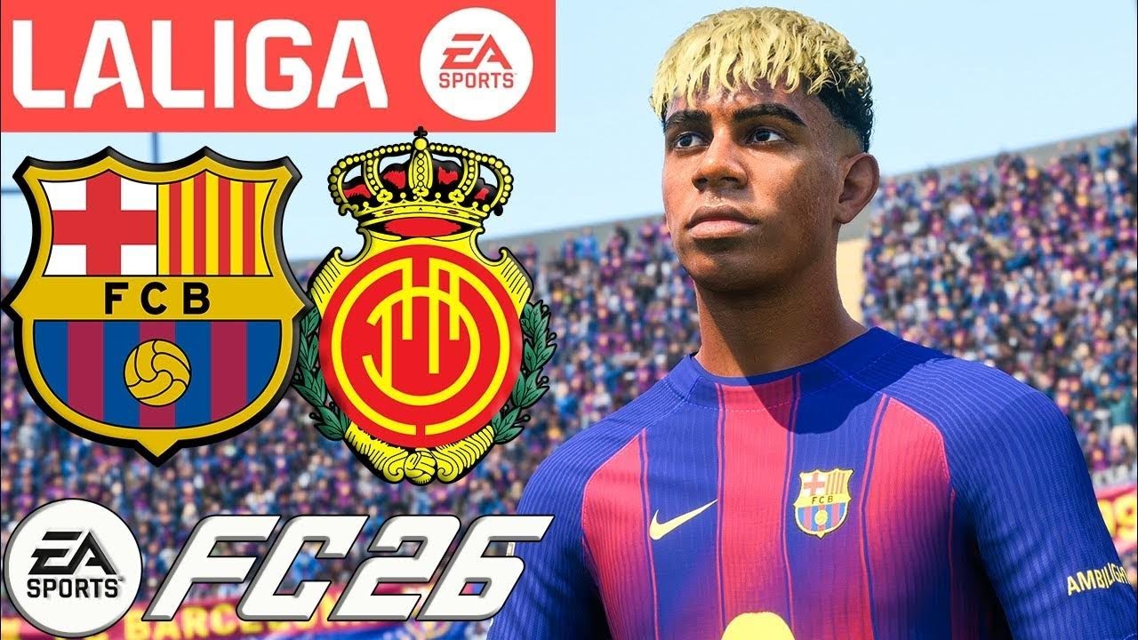 برشلونة × مايوركا | مواجهة قوية في الدوري الإسباني 🔥 | FC 26 PS5