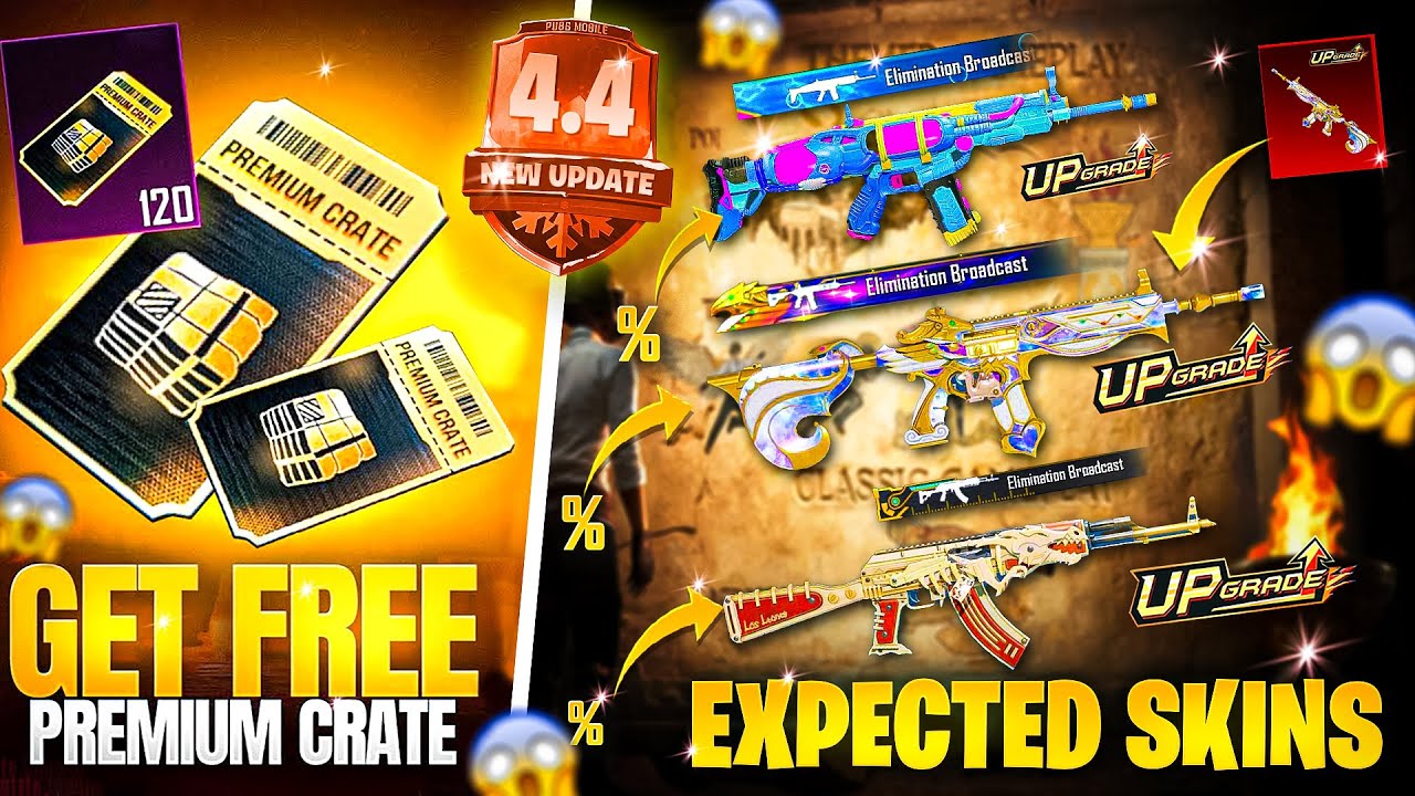 Next Premium Crate Skins (Expected) | 4.4 Update Is Here | PUBGM 