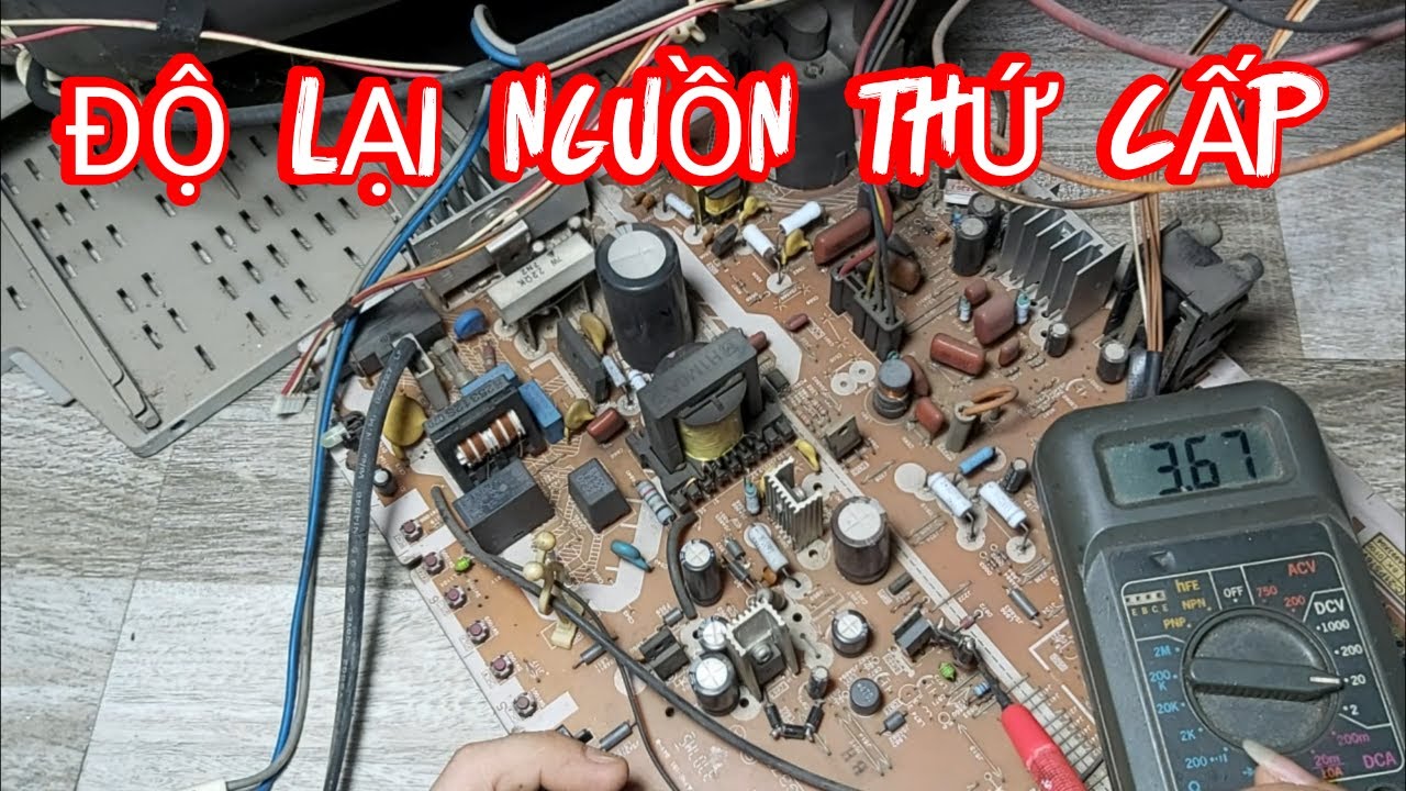 sửa tivi crt panasonic độ lại nguồn thứ cấp