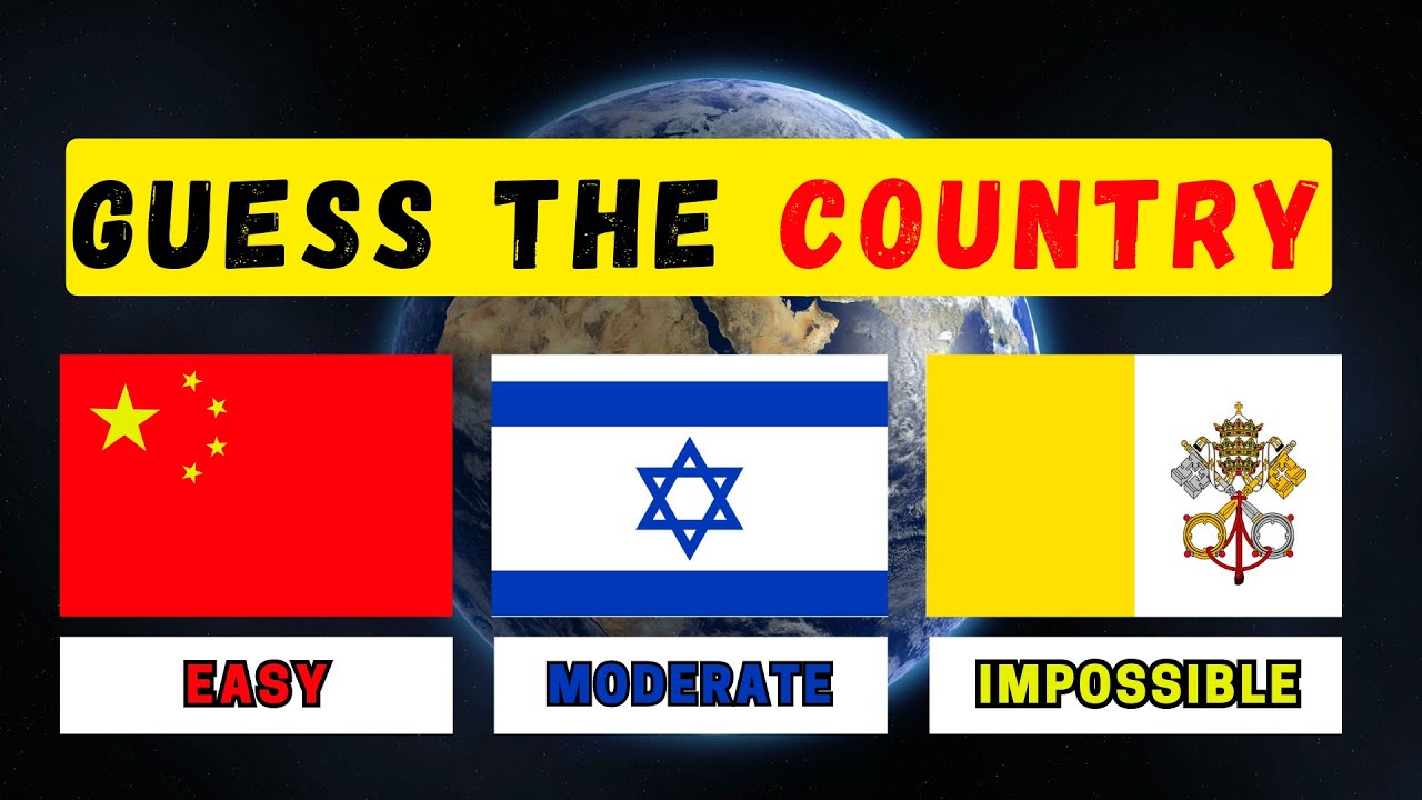 Flag Quiz! Guess the country with Flags| Easy to Impossible