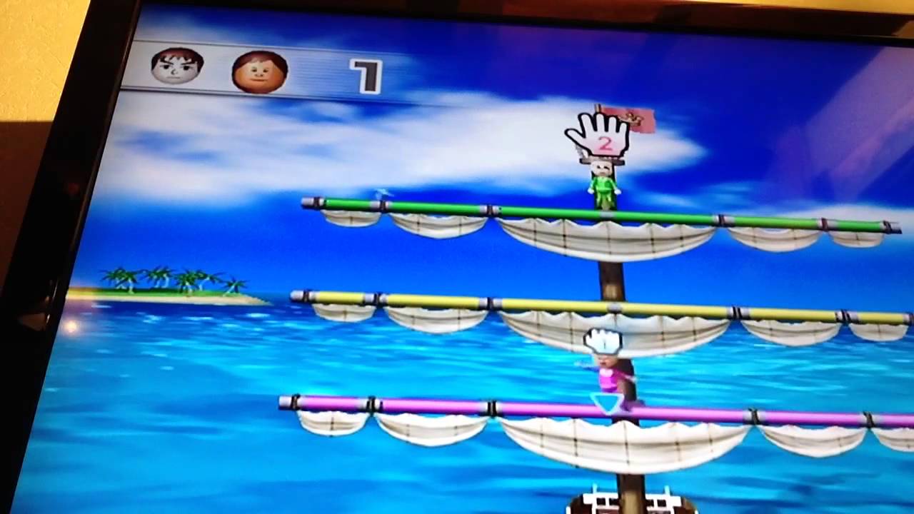 Je veux pas tomber! Wii party mode oh du bâteau