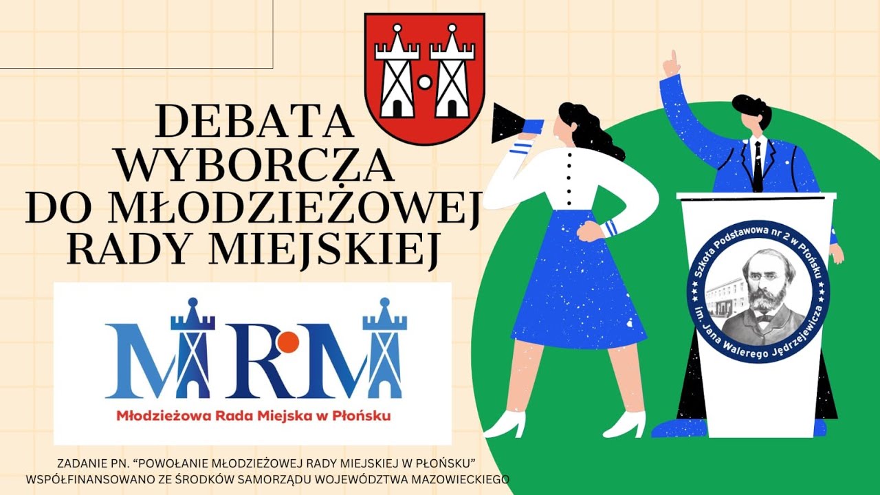 debata wyborcza kandydatów do Młodzieżowej Rady Miejskiej