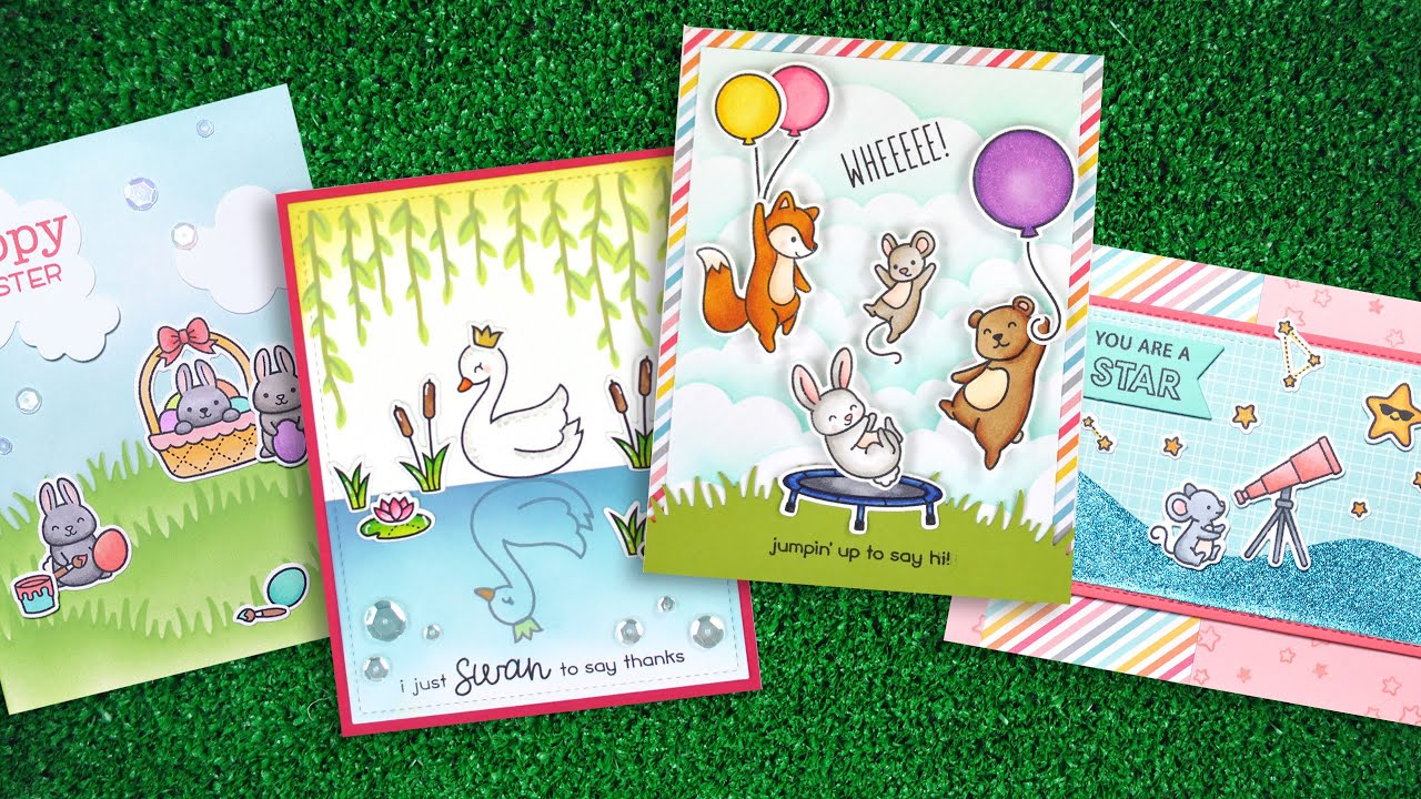 Intro to Stencils + 4 cards from start to finish