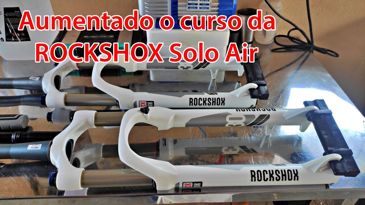 COMO AUMENTAR O CURSO DA SUA ROCKSHOX SOLO AIR!? PROCEDIMENTO COM A XC 30 Gold