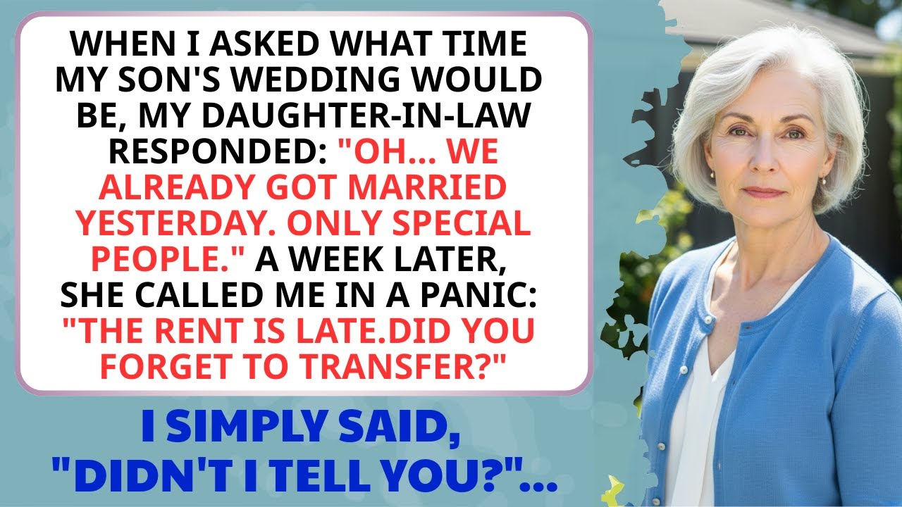 When I asked what time my son&rsquo;s wedding would be, my daughter-in-law said, &ldquo;Oh, we already got marri