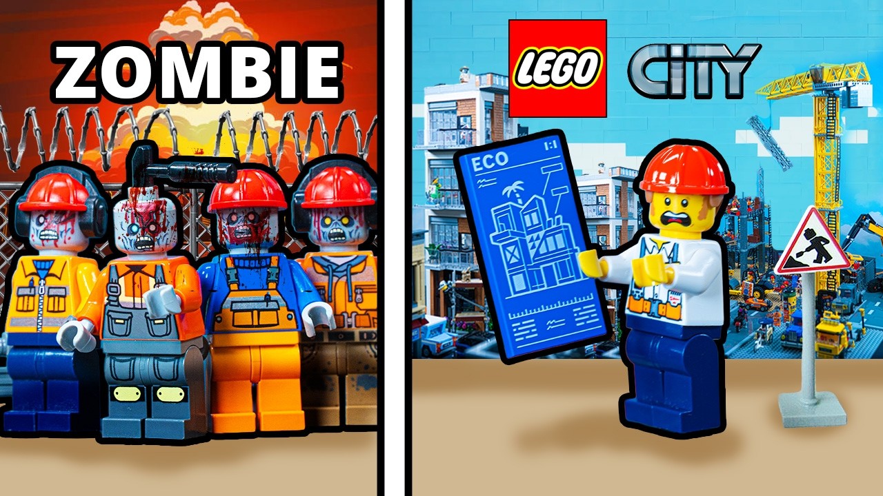 Я построил ЗОМБИ-стройку LEGO