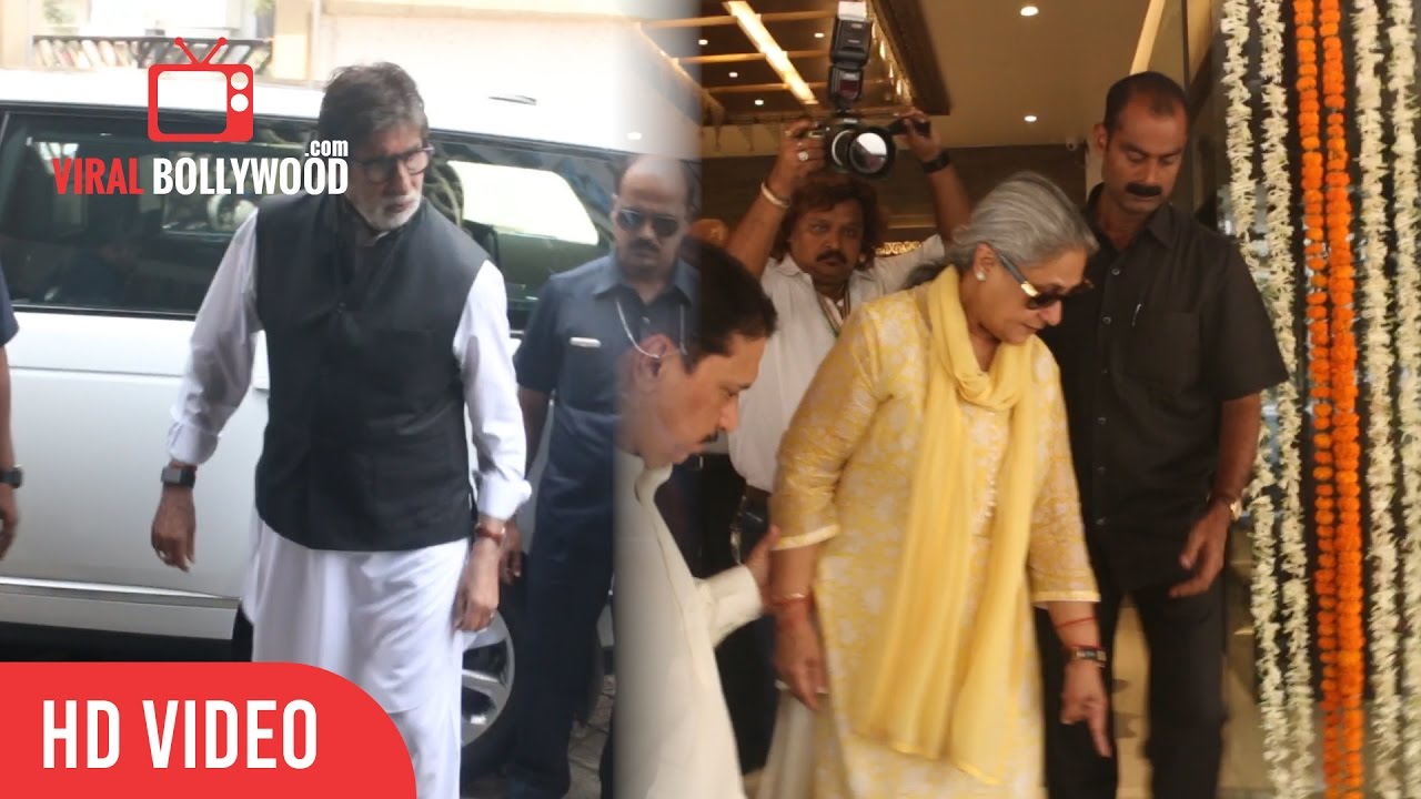 Amitabh Bachchan And Jaya Bachchan Homage To late Krishnaraj Rai