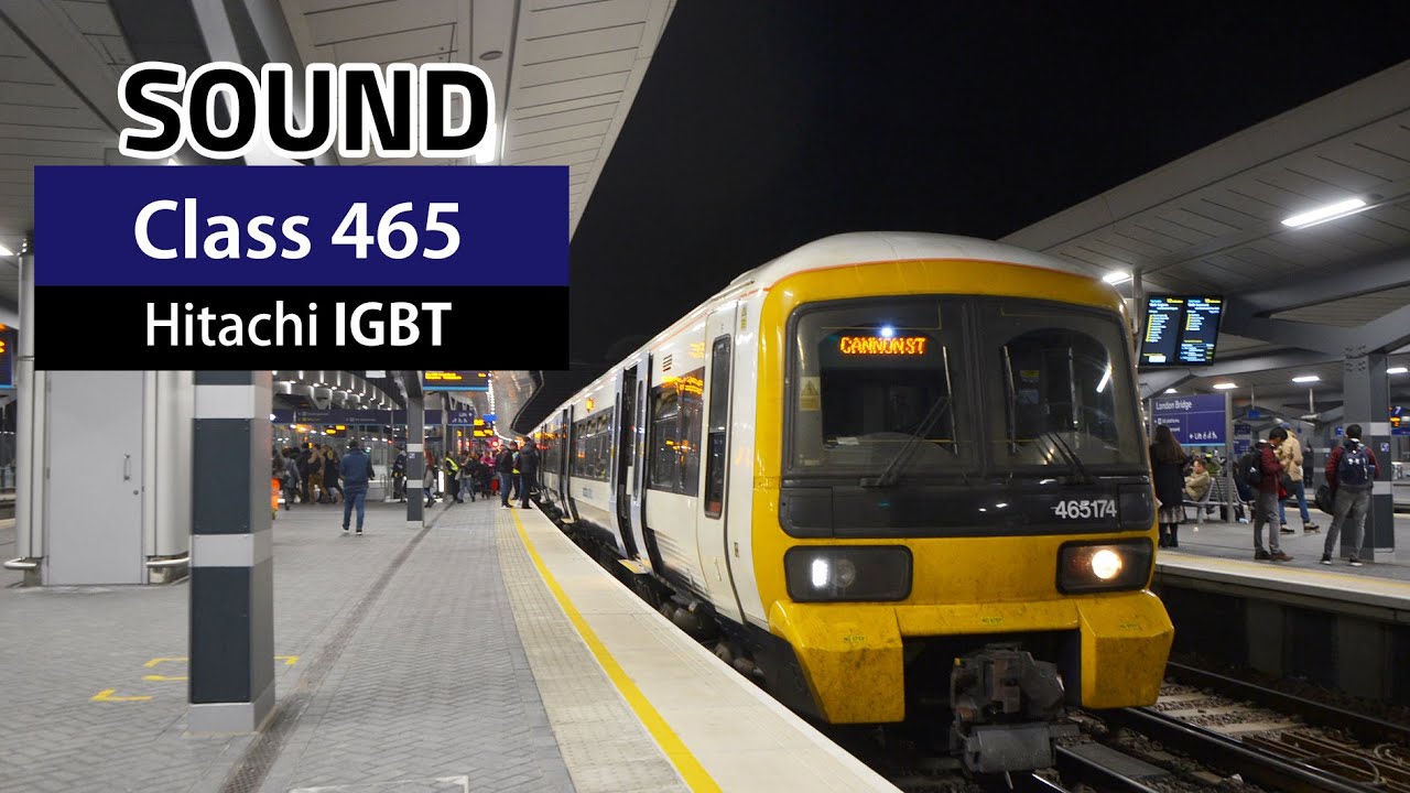 [Sound] Class 465/1 Networker | Hitachi IGBT | Deptford - Slade Green (11.2018)