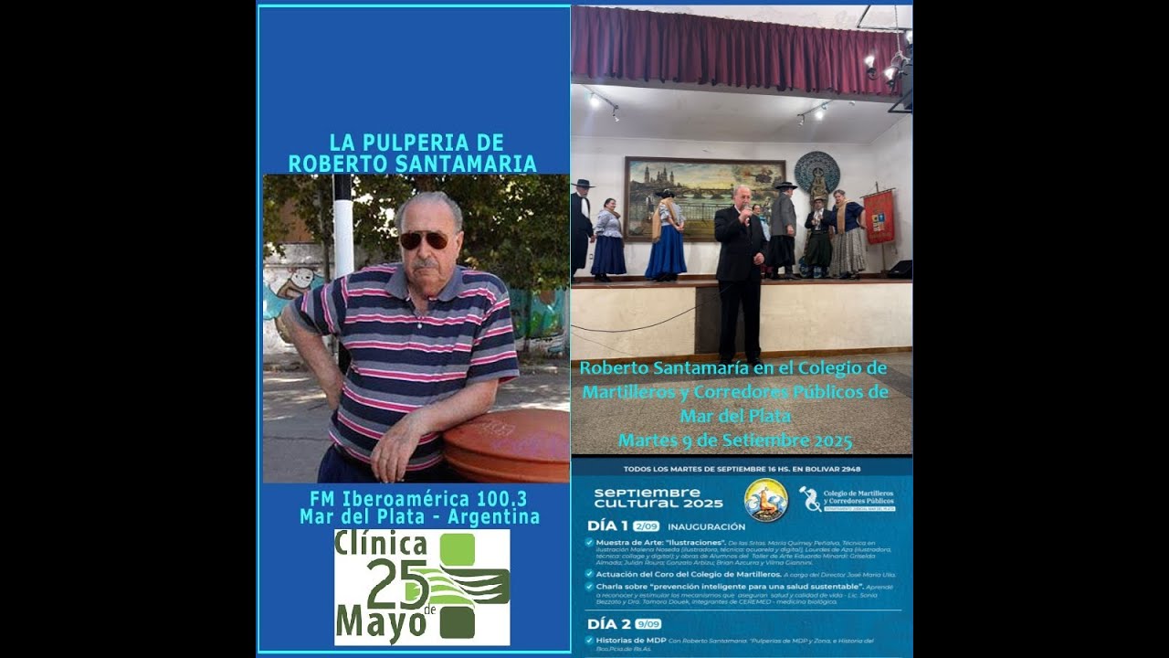 Roberto Santamaría en Colegio de Martilleros y C. P - Mar del Plata 9-09-2025Canal Aldiser