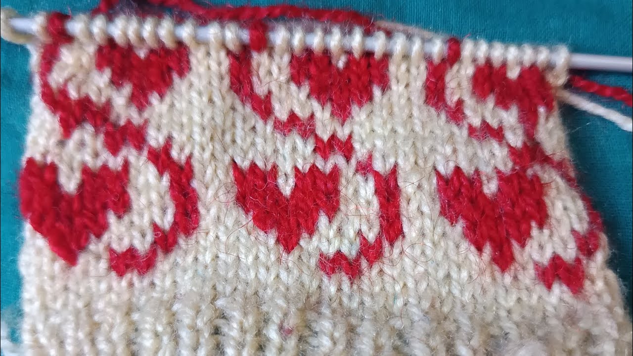 Two colour sweater design ❤ Valentine' special  