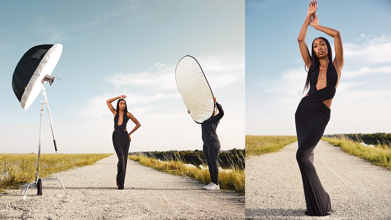 HOW I GOT THE SHOT: Sunrise Fashion Photoshoot with Natural Light and Profoto Strobes - Miami, FL