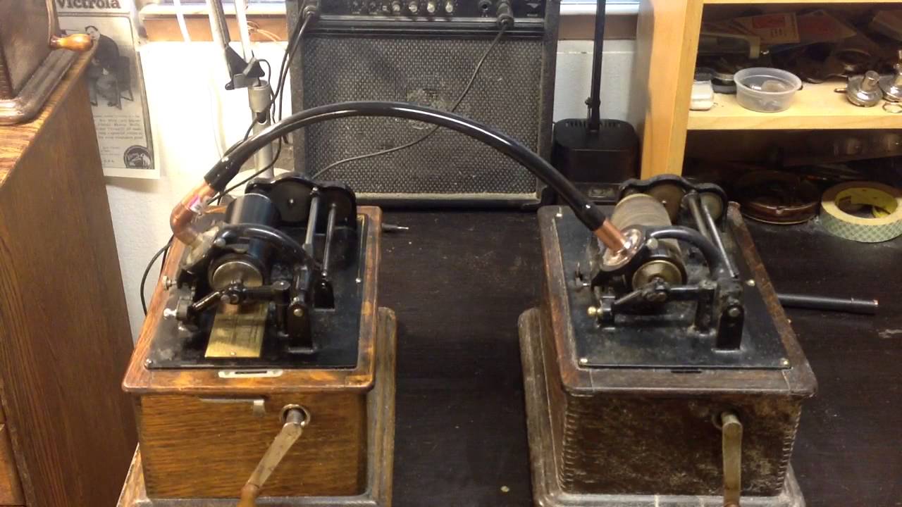 EDISON CYLINDER / MAKING A TUBE COPY FROM AN ORIGINAL CYLINDER / FIRST TEST
