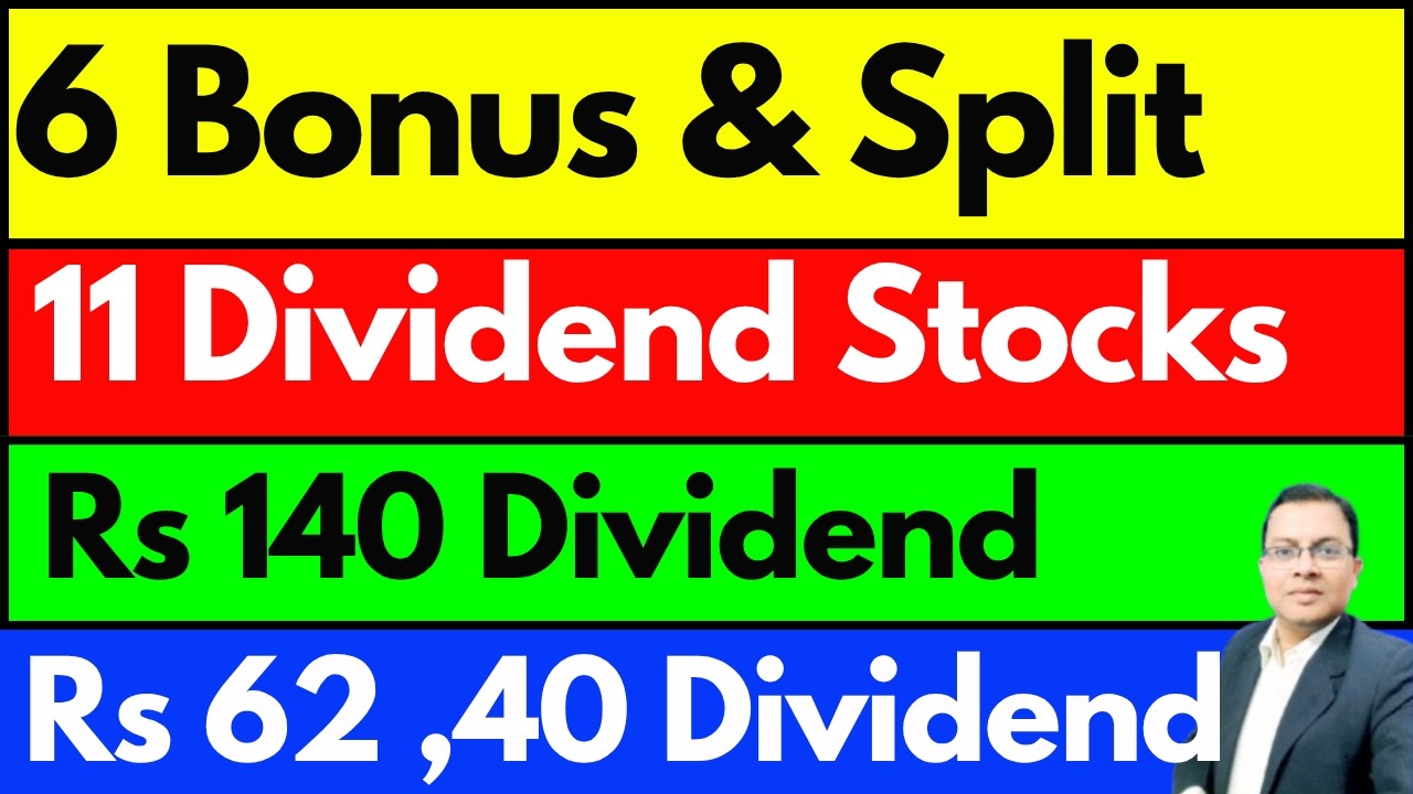 Bonus ,Split & Dividend Stocks List I Rs 140 Dividend I Rs 62 Dividend I UPCOMING BONUS List 2026