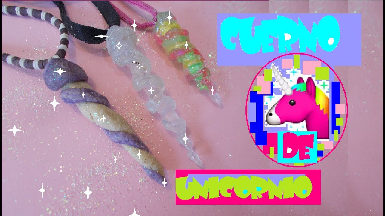COLLARES COLGANTES CUERNO DE UNICORNIO
