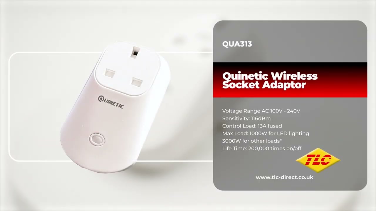 QUA313 - Quinetic 13 Amp Socket Adaptor Receiver