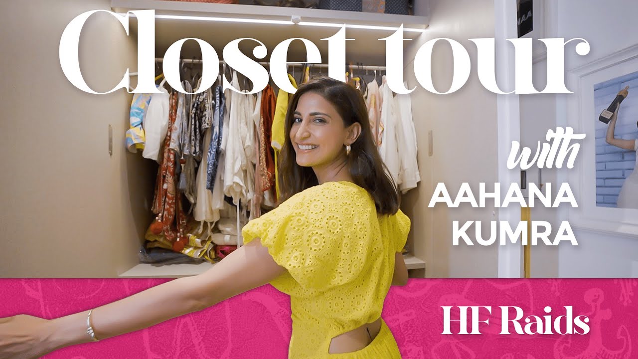 Aahana Kumra's Walk In Closet Tour, Punjabi Jutti Hack & Chikankari Dresses | Hauterrfly Raids |Ep02