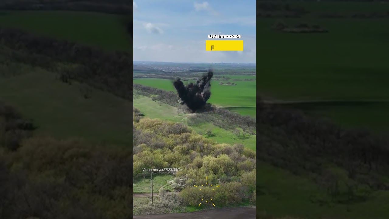 Ukraiński żołnierz zniszczył rosyjską bombę lotniczą FAB-500 #wojnawukrainie