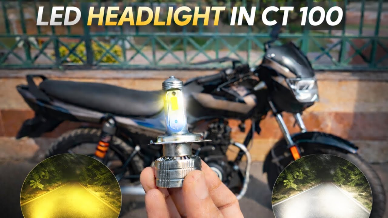 New Headlight Bulb Installation in Bajaj CT 100 Bike | CT 100 Headlight Bulb Change