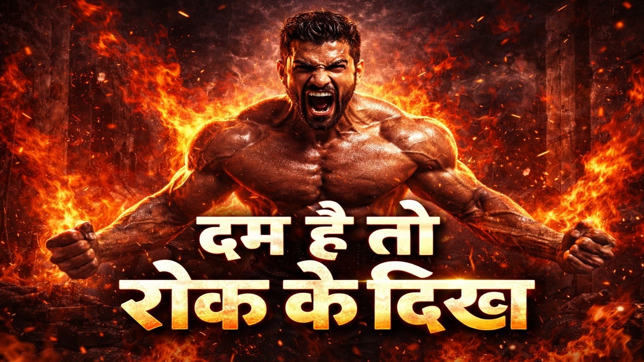दम है तो रोक के दिखा | 🔥 Fire Within Powerful Motivational Anthem | Cinematic AI Song