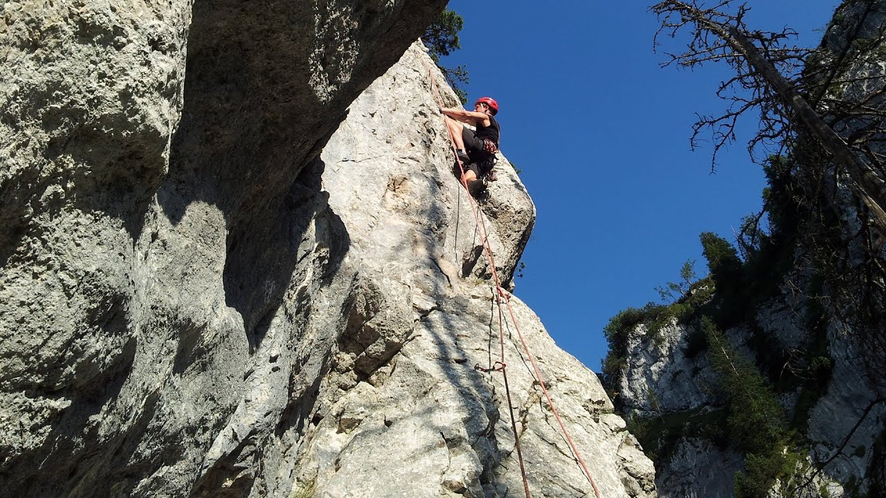 Tegelberg Fingersteig Klettersteig d und klettern auf Finger