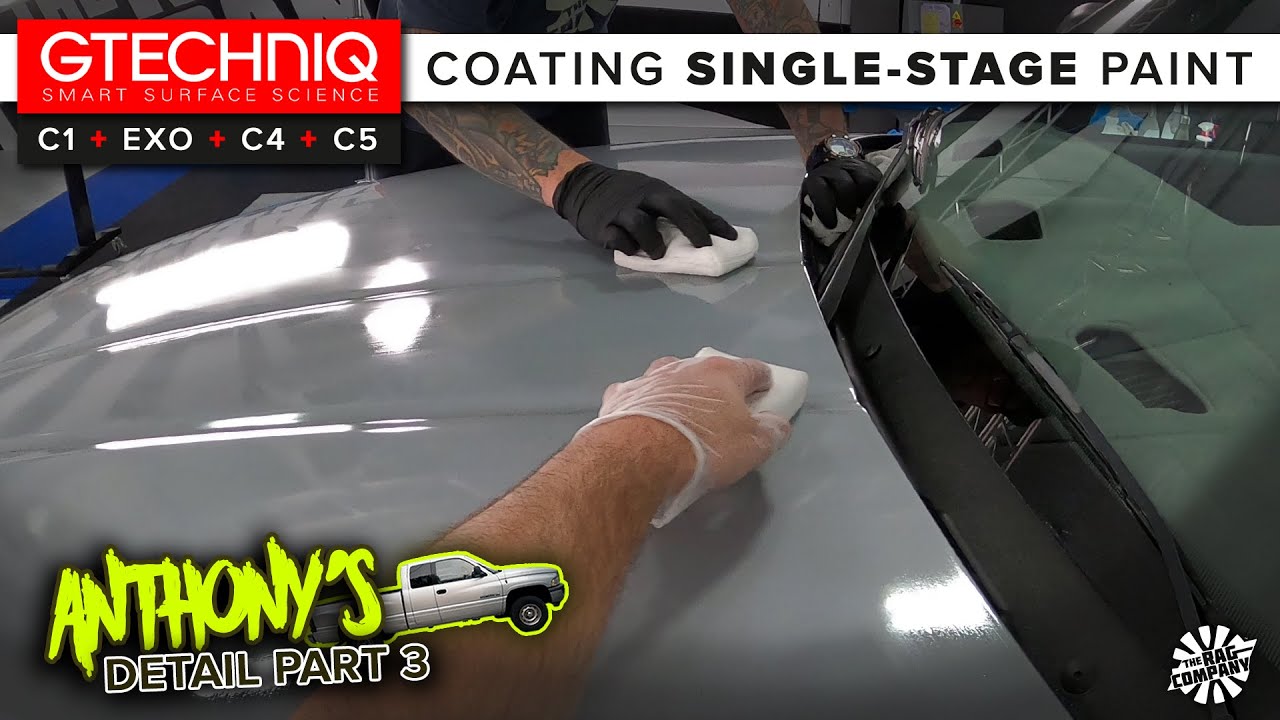 Coating Single-Stage Paint, Metal, Plastic Trim & More w/ GTECHNIQ | NASTY TRUCK DETAIL PART 3
