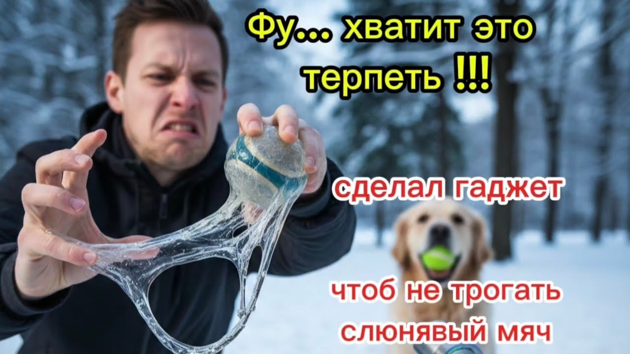 👉 Я устал трогать слюнявый мяч — поэтому сделал это | DIY для собачников