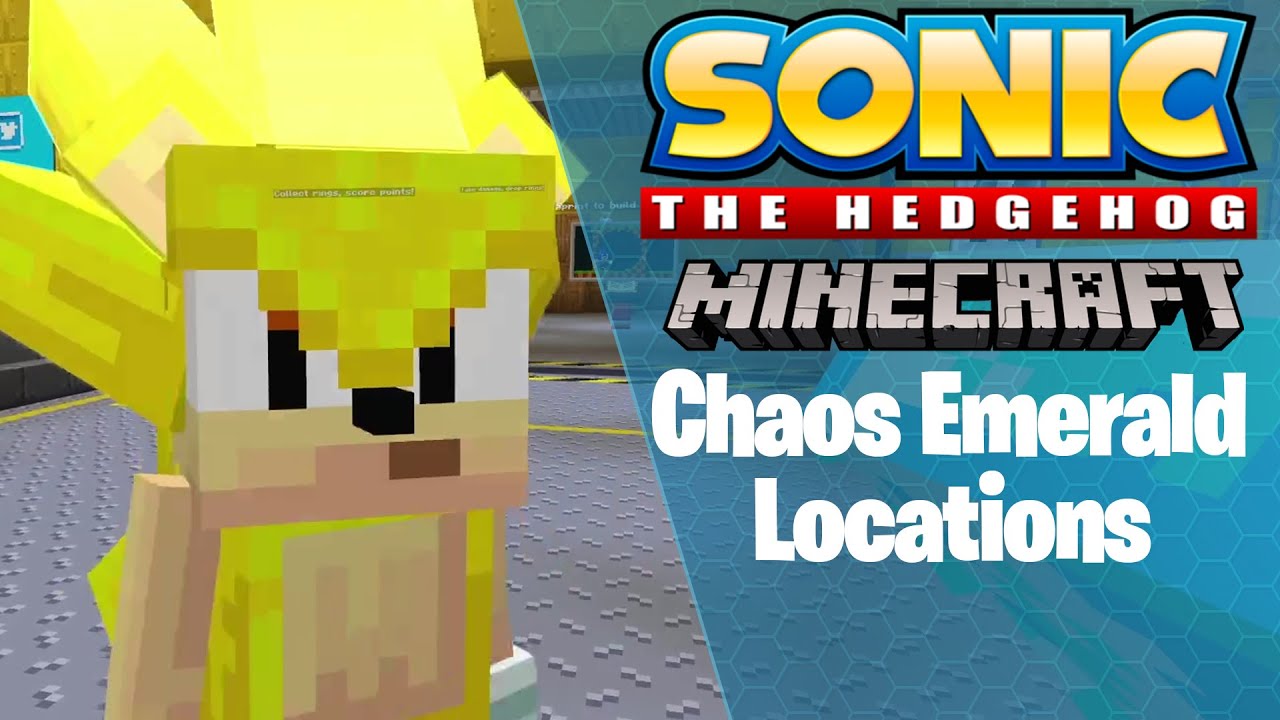 Sonic the Hedgehog Minecraft DLC: All Chaos Emerald Locations and Special Stages with Super Sonic!!