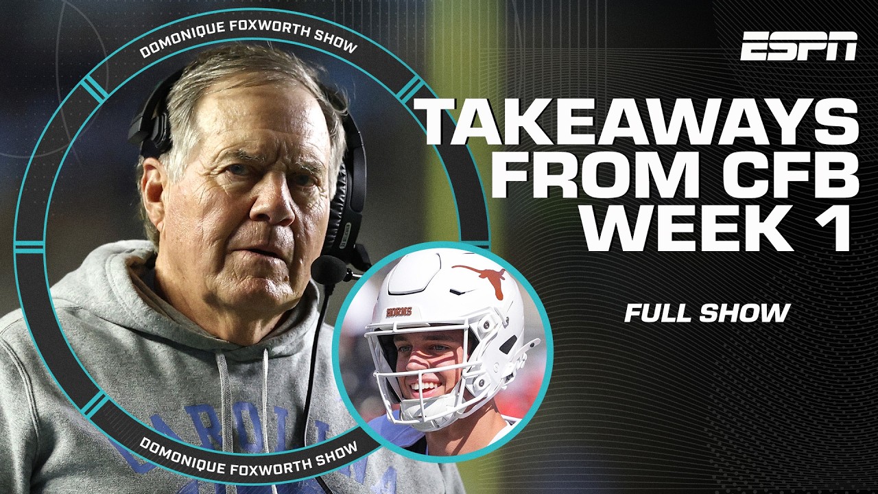 More likely to bounce back after Week 1: Belichick or Arch Manning? | The Domonique Foxworth Show
