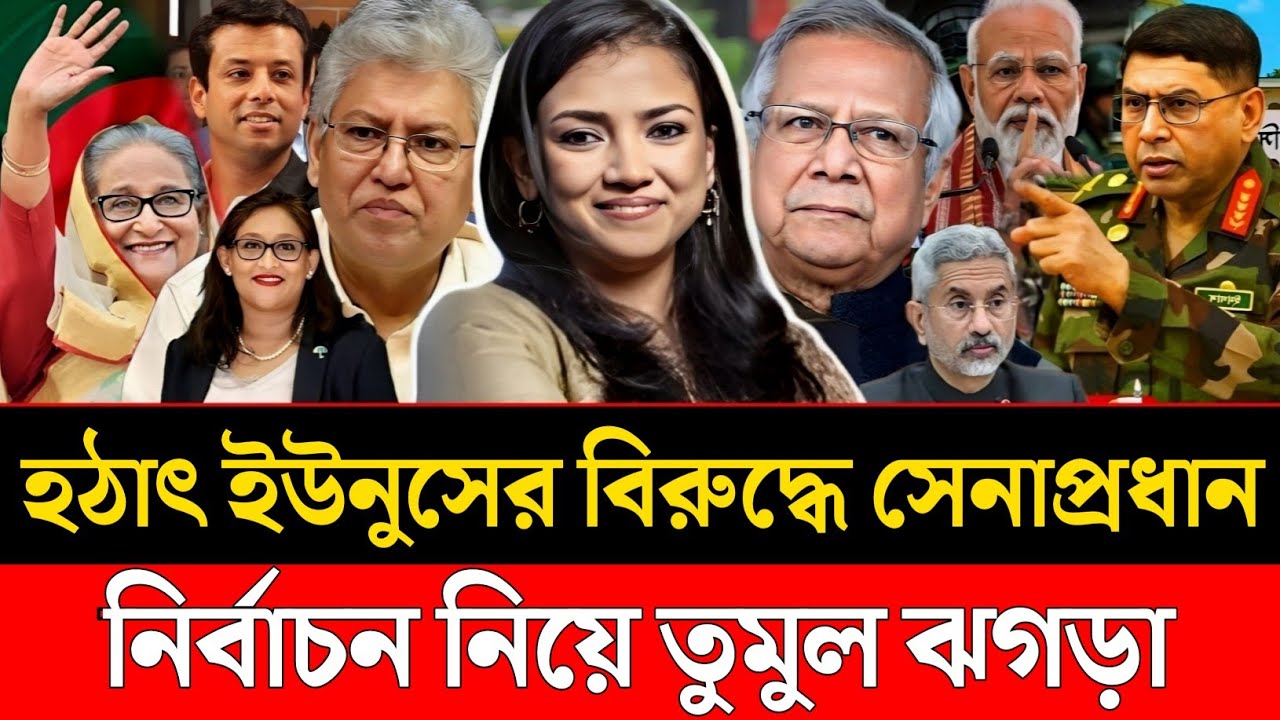 হঠাৎ ইউনুসের বিরুদ্ধে সেনাপ্রধান | নির্বাচন নিয়ে তুমুল ঝগড়া | Nobonita | Masood Kamal Talkshow
