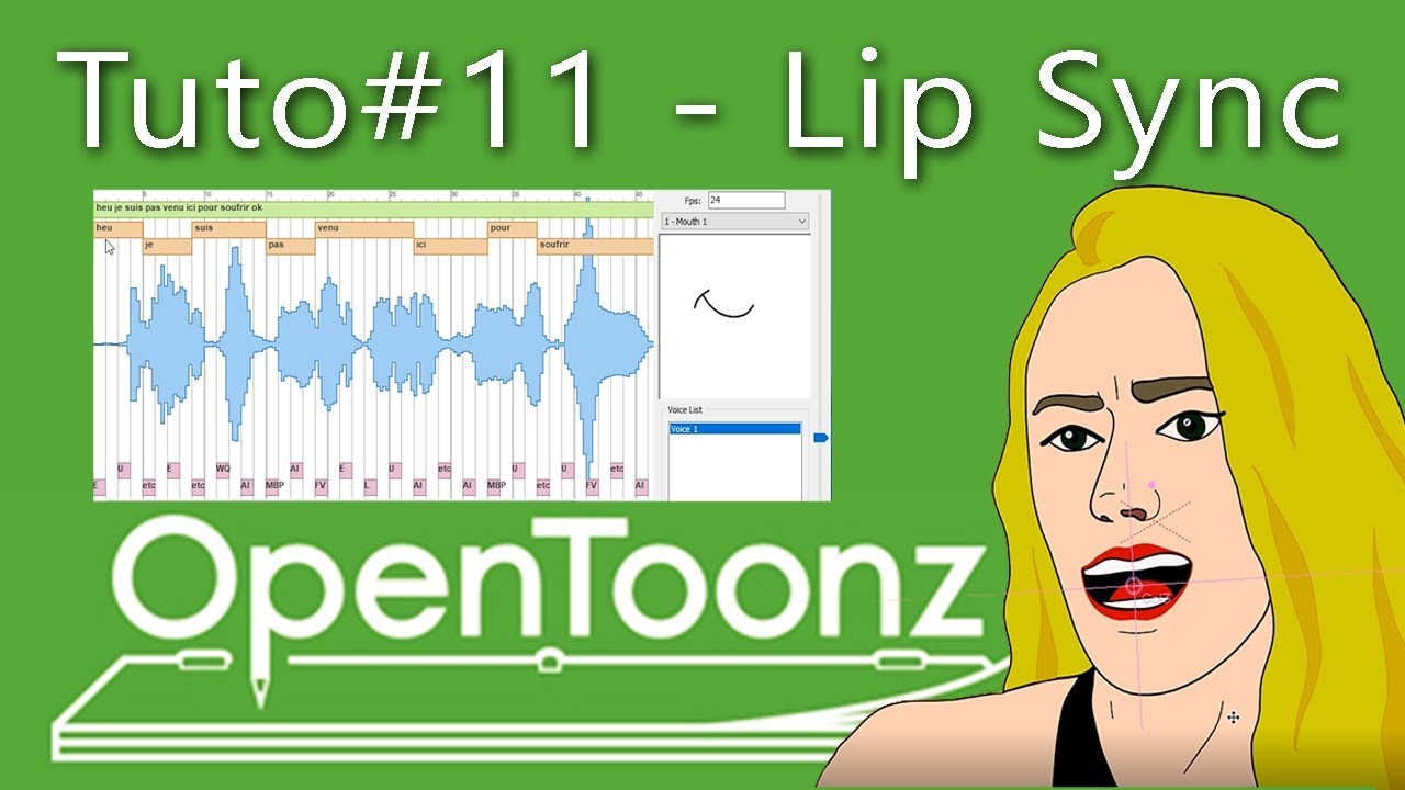 Tuto OpenToonZ#11 - Synchronisation bouche/voix (Lipsync)