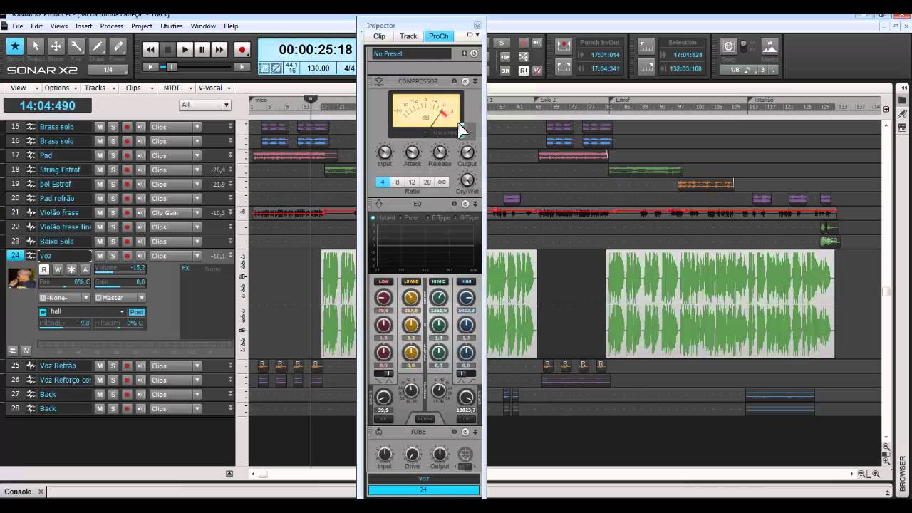 Tutoriais Sonar x1& 2 - Parte 30 - Dando o toque final de calor analógico na mixagem
