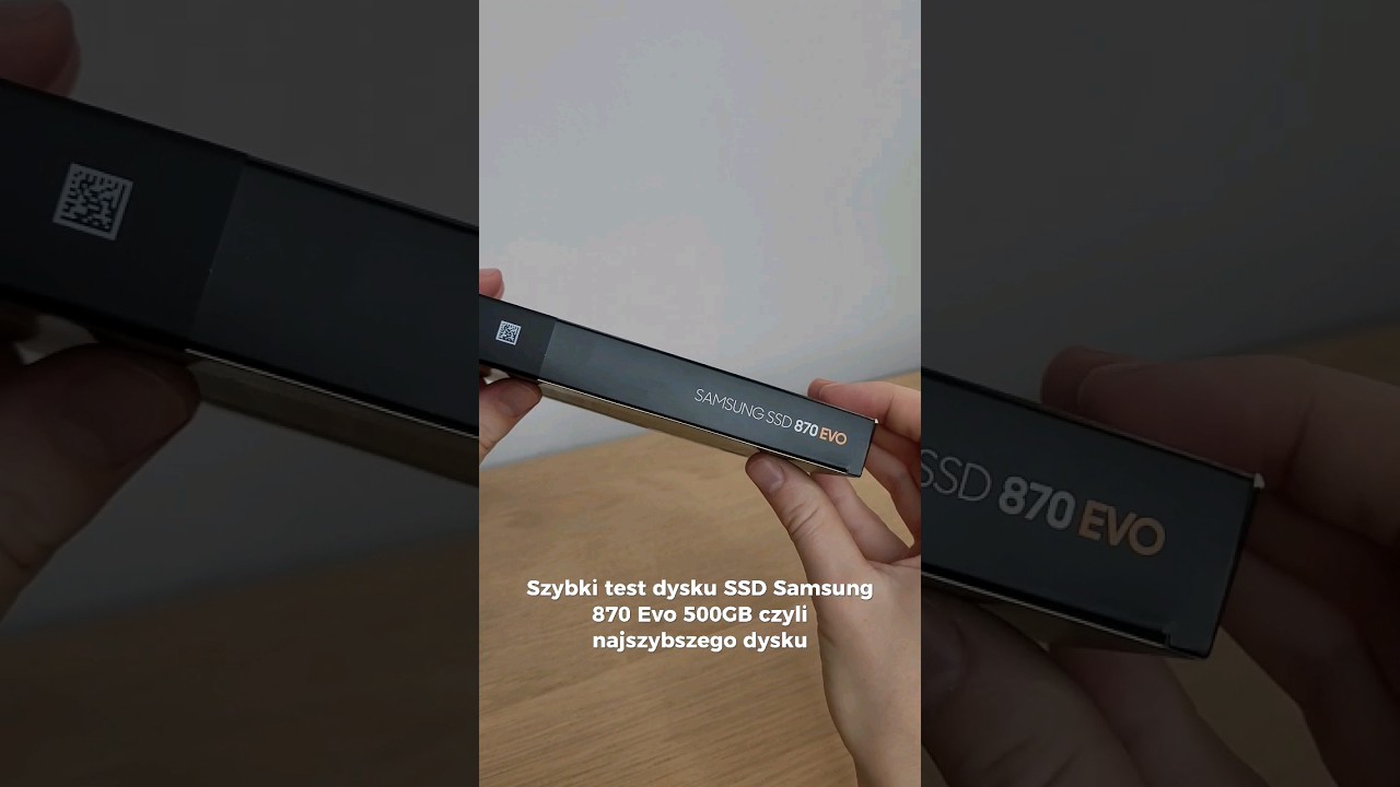 Szybki test dysku SSD Samsung 870 Evo 500GB 2.5