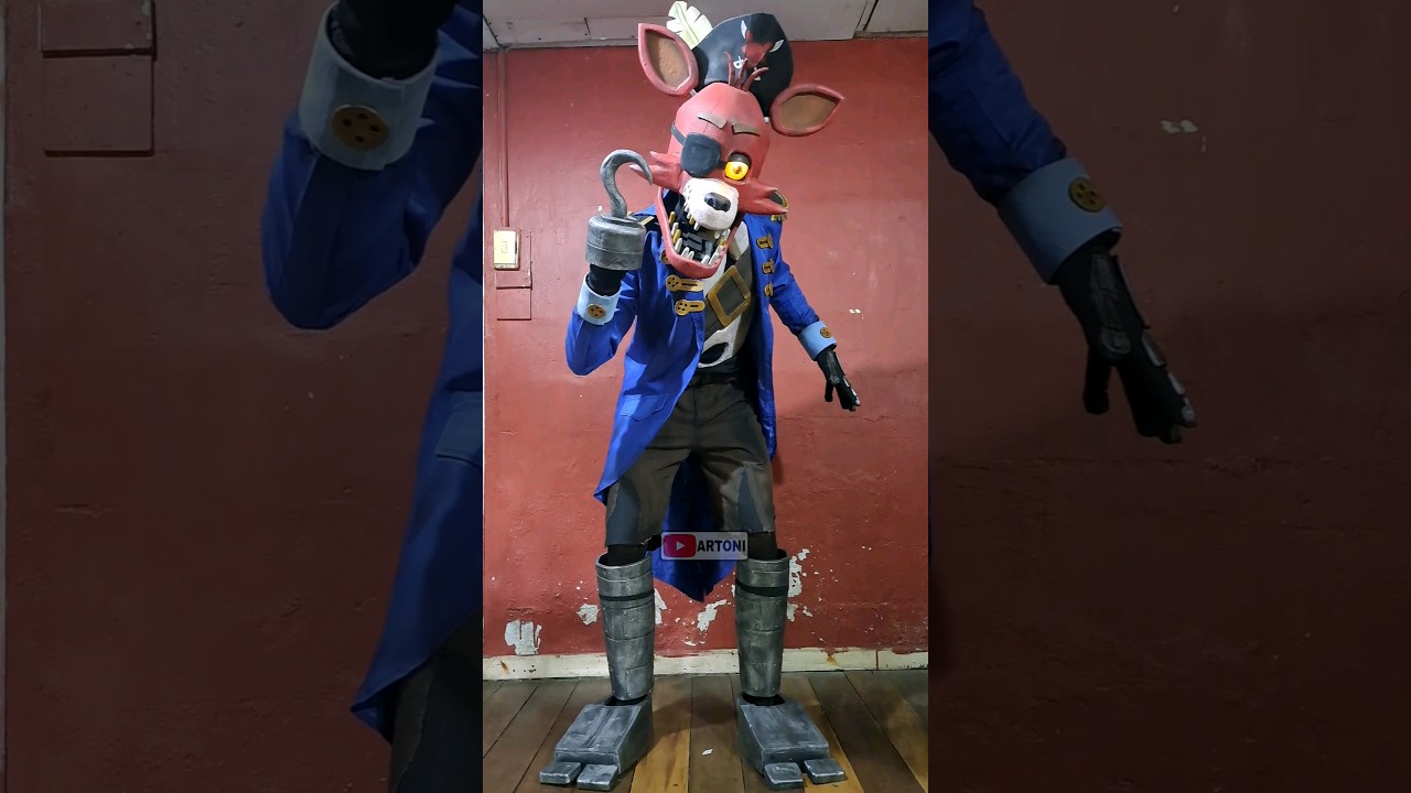 CAPTAIN FOXY COSPLAY suit up from Five Nights at Freddy's Help wanted #fnaf #fivenightsatfreddys